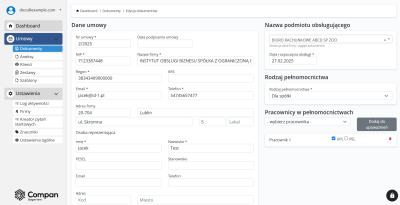 4. Generowanie Dokumentów